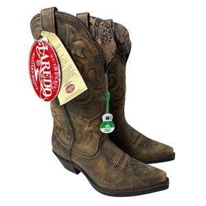Laredo Women's Access Western Leather Boots Wide Calf 51079 Size 7.5 M